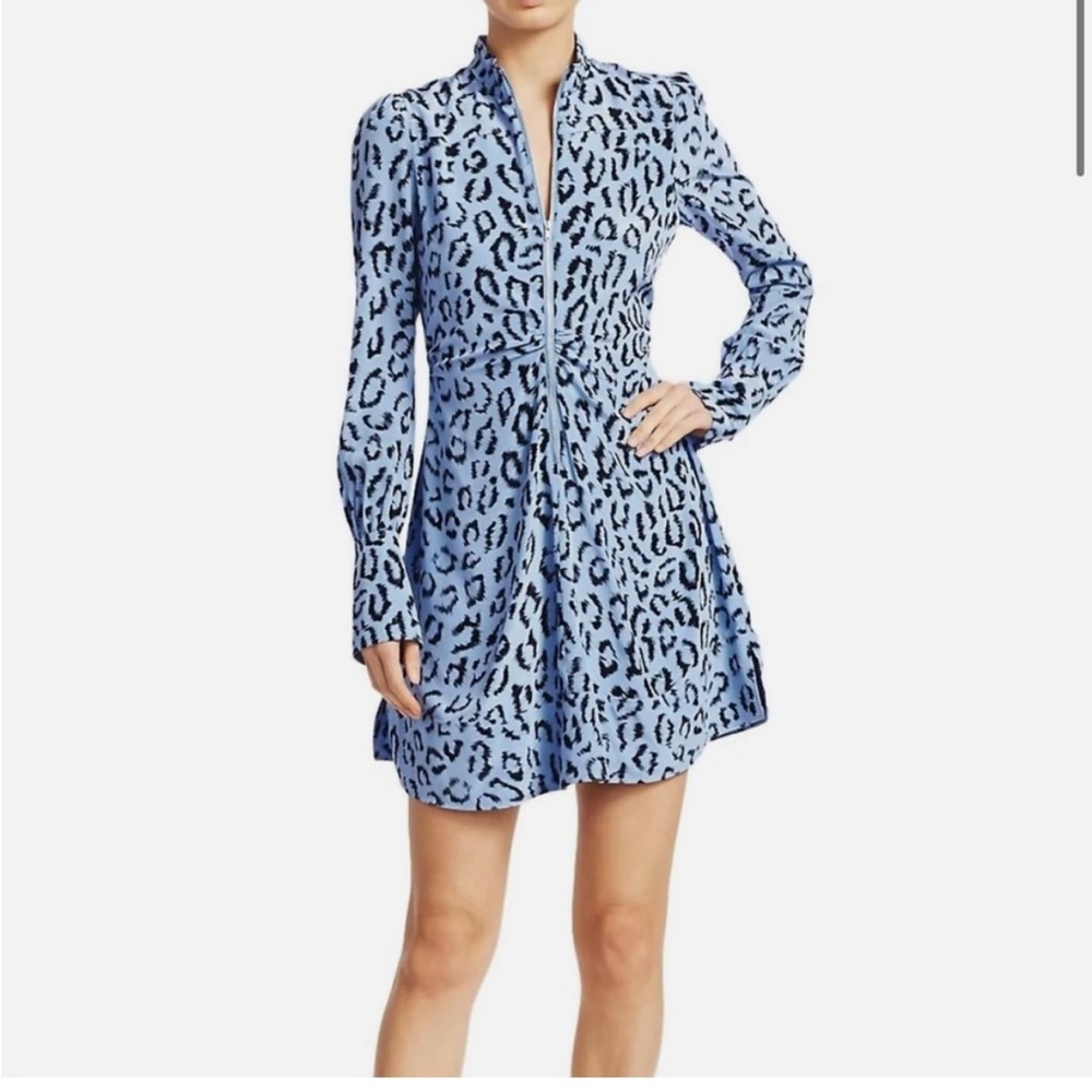 ALC Marcella Blue and White Dress